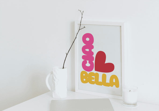 Affiche "Ciao Bella"